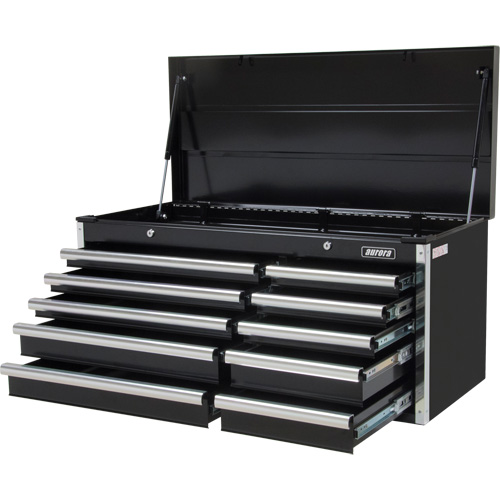 Industrial Tool Chest, 41" W, 10 Drawers, Black R.M.G. Prévention