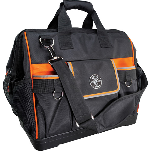 Sac &agrave; outils avec grande ouverture Tradesman Pro, Nylon balistique, 42 pochettes, Noir R.M.G. Prévention
