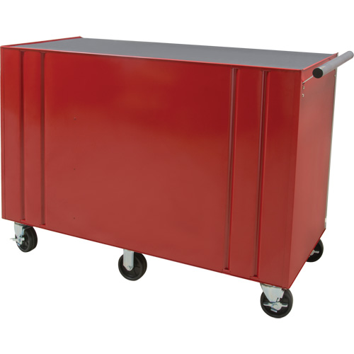 Chariot &agrave; outils industriel, 12 tiroirs, 56" la x 24-1/2" p x 38-1/8" h, Rouge R.M.G. Prévention