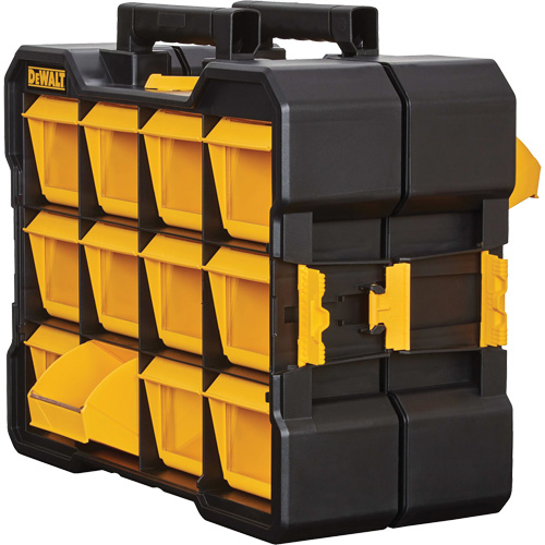 Organisateur Flip-Bin, 3-7/8" la x 17-3/4" p x 13-7/8" h, Noir/Jaune R.M.G. Prévention