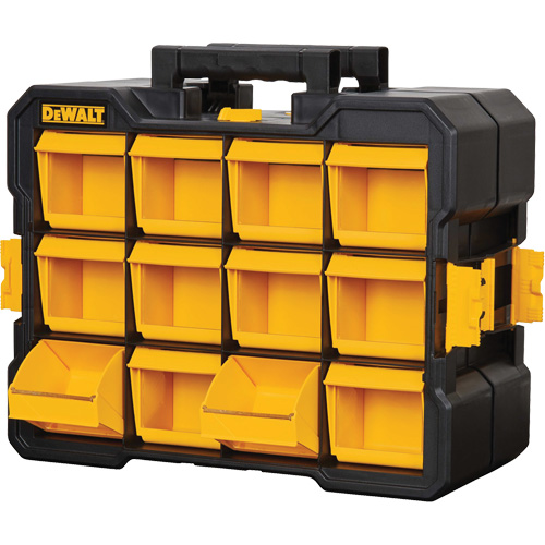 Organisateur Flip-Bin, 3-7/8" la x 17-3/4" p x 13-7/8" h, Noir/Jaune R.M.G. Prévention