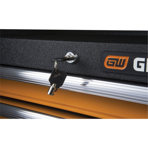 GSX Series Tool Chest, 26" W, 4 Drawers, Black/Orange R.M.G. Prévention