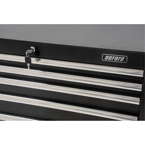 Industrial Tool Cart, 6 Drawers, 39" W x 20-4/5" D x 38-1/2" H, Black R.M.G. Prévention