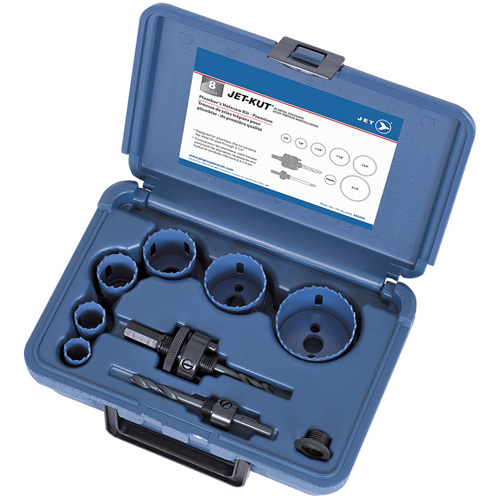 Coffret de scies-cloches haut de gamme pour plombier, 8 morcea R.M.G. Prévention
