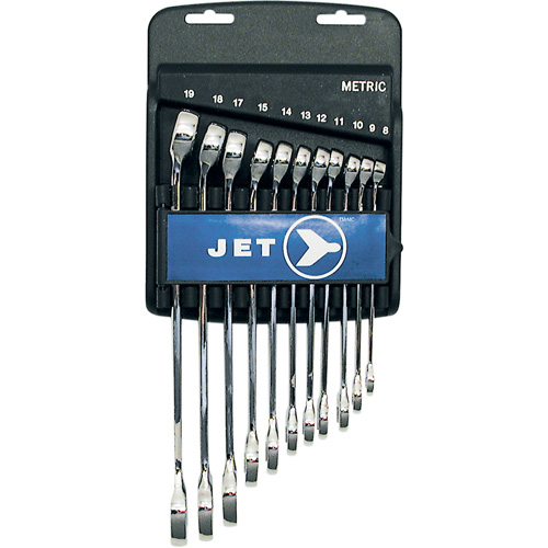 Fully Polished Long Pattern Combination Wrench Set, Combination, 11 Pieces, Metric R.M.G. Prévention