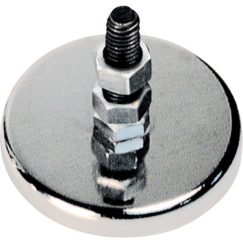 Aimants ronds &agrave; profil bas, dia. 1-1/4", Force de 7 lb R.M.G. Prévention