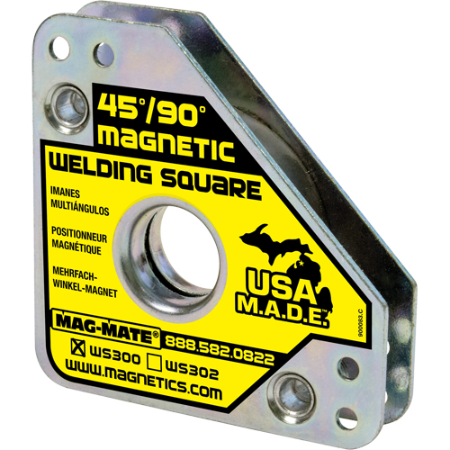 Magnetic Welding Squares, 3-3/4" L x 3/4" W x 3-3/4" H, 60 lbs. R.M.G. Prévention