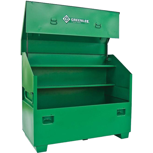 Coffre de chantier, 60" la x 30" p x 48" h, Vert R.M.G. Prévention