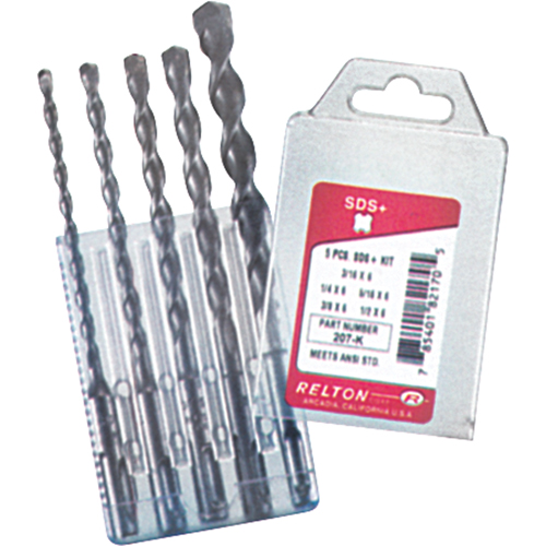 SDS+ Drill Sets, 5 Pieces, Alloy Steel R.M.G. Prévention