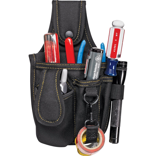 &eacute;tuis &agrave; plusieurs pochettes pour outils & t&eacute;l&eacute;phone cellulaire, Porte-outil multiple, Polyester, 4 Poches R.M.G. Prévention