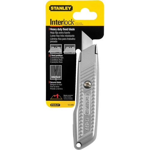 Fixed Blade Interlock&reg; Utility Knife, 5-1/2", Metal Blade R.M.G. Prévention