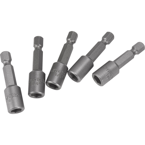 Nutsetters, 1/4" Tip, 1/4" Drive, 1-5/8" L, Magnetic R.M.G. Prévention