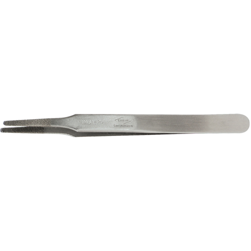 Tweezers - Flat Round Tips, Straight - 4.75" (120 mm) R.M.G. Prévention