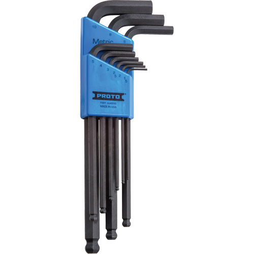 Round Head Hex Key Set, 9 Pcs., Metric R.M.G. Prévention