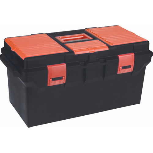 Plastic Tool Box, 22" W x 11" D x 10-1/2" H, Black R.M.G. Prévention
