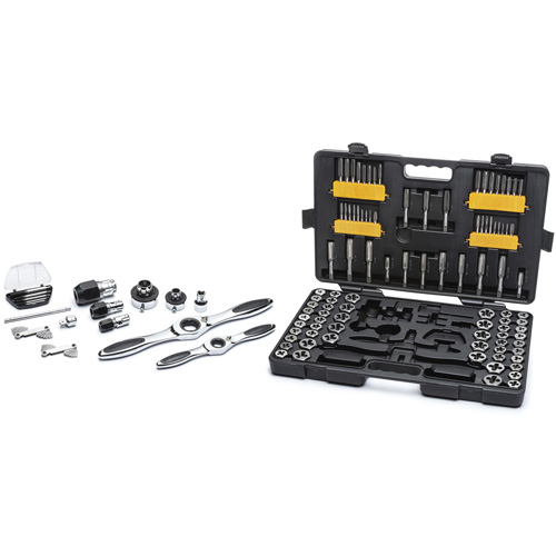 SAE/Metric Ratcheting Tap & Die Set, 114 Pieces R.M.G. Prévention