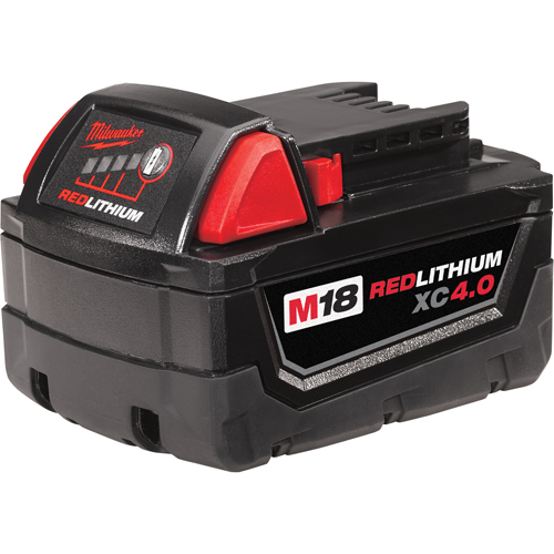 M18 Redlithium Battery, Lithium-Ion, 18 V, 4 A R.M.G. Prévention