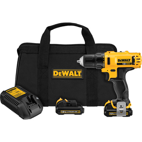 Ensemble perceuse/visseuse max, Lithium-ion, 12 V, Mandrin 3/8", Couple 189 UWO R.M.G. Prévention