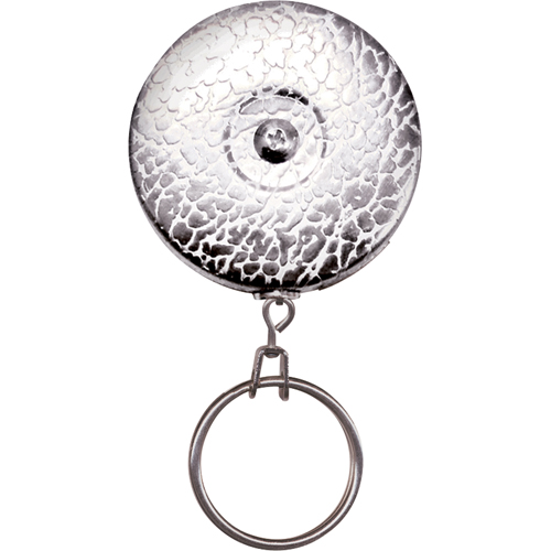 The Original Key Reel, Chrome, 24" Cable, Belt Clip Attachment R.M.G. Prévention