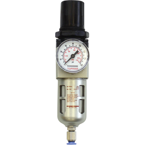 Modular Filter/Regulator, 3/8" NPT, 150 PSI, 1.6 fl.oz. Capacity R.M.G. Prévention