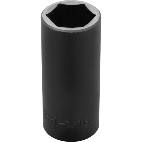 Socket, Impact, 1-1/16", 1/2" Drive, 6 Points, Deep R.M.G. Prévention