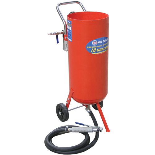 Machines de sablage &agrave; jet, 6-25 pi³/min, R&eacute;servoir de 8,3 gal. (10 gal. US) R.M.G. Prévention