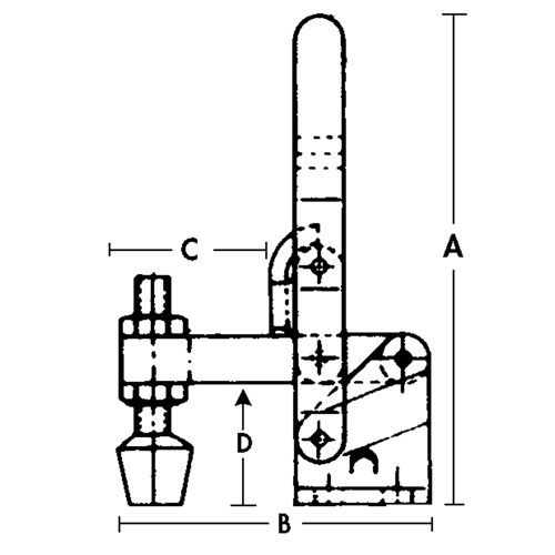 Vertical Hold-Down Clamps - 201 Series R.M.G. Prévention