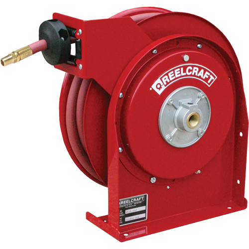 Hose Reels, Air/Water, 1/4" x 25', Single Hose, 300 psi R.M.G. Prévention