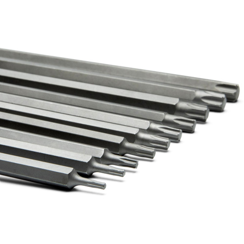 Jeu de douilles longues, Torx, Prise 1/4"/3/8", 10 mrcx R.M.G. Prévention