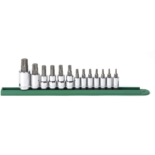 Bit Socket Set, Torx&reg;, 1/2"/1/4"/3/8" Drive, 13 Pcs R.M.G. Prévention