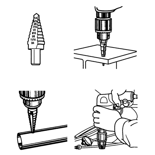Forets &eacute;tag&eacute;s, Incr&eacute;ments de 1/32" R.M.G. Prévention