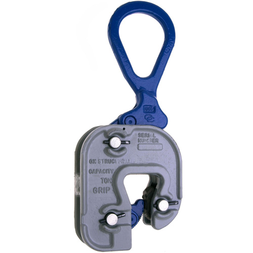 GX Structural Short Leg Plate Clamp, 2000 lbs. (1 tons), 1/16" - 3/4" Jaw Opening R.M.G. Prévention