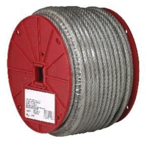 C&acirc;ble m&eacute;tallique, 250' (76,2 m) x 3/32", 184 lb (0,092 tonne), Rev&ecirc;tement de vinyle R.M.G. Prévention