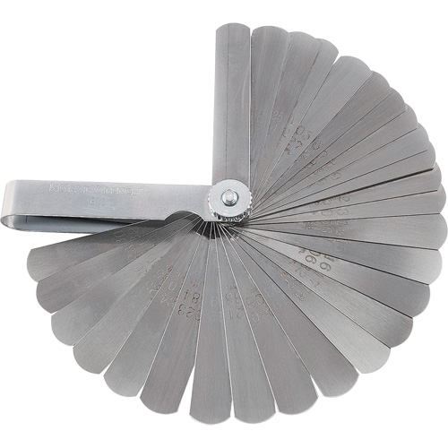 Jauge d&eacute;paisseur SAE/m&eacute;trique de luxe 32 lames R.M.G. Prévention