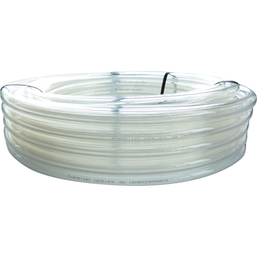 Tube, Air/Eau, 0,3125" DE x 100' lo, PVC, Transparent, 55 psi @ 20°C R.M.G. Prévention