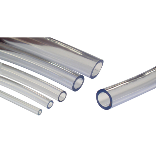 Tube, Air/Eau, 1,25" DE x 100' lo, PVC, Transparent, 25 psi @ 20°C R.M.G. Prévention
