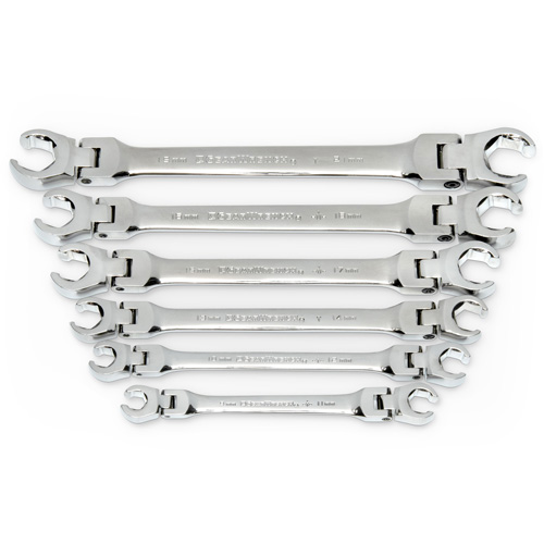 Wrench Set, Flare Nut/Flex Head, 6 Pieces, Metric R.M.G. Prévention