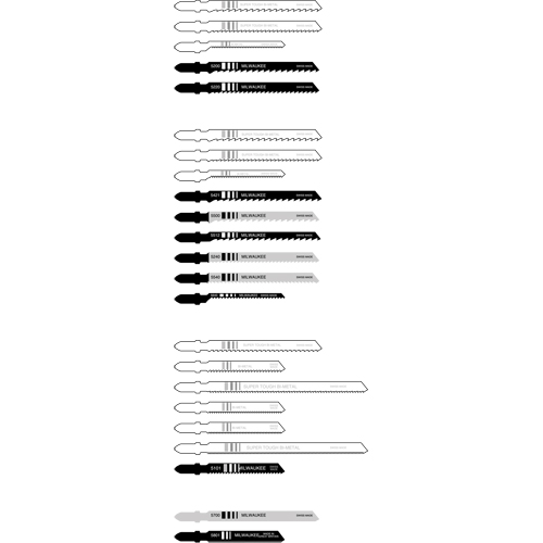 Jigsaw Blade, Bi-Metal, T-Shank, 4" L, 6 TPI R.M.G. Prévention