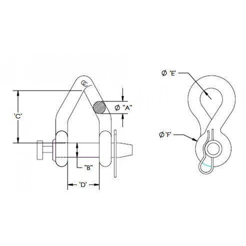 Campbell&reg; Short Body Twisted Clevis R.M.G. Prévention