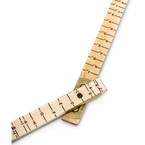 R&egrave;gle de maçon surdimensionn&eacute; Red End, 6' lo, Bois, Graduations de 1/16" R.M.G. Prévention