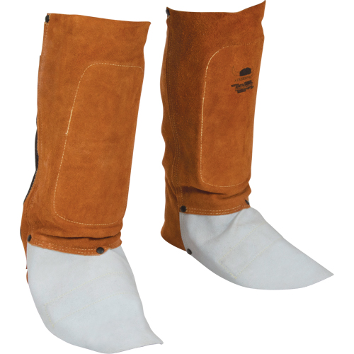 Leather Spats, 14" L, Lava Brown R.M.G. Prévention
