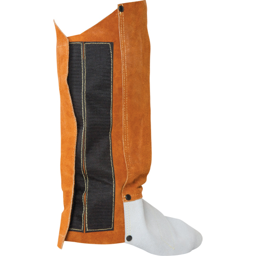 Leather Spats, 14" L, Lava Brown R.M.G. Prévention