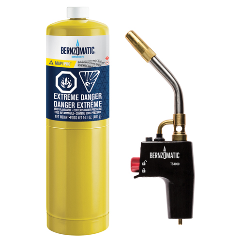 Trigger Start Cast Aluminum MAP-Pro Gas Torch Kit R.M.G. Prévention