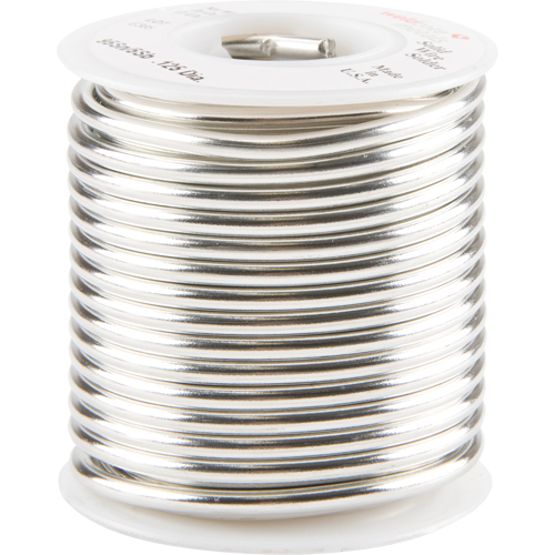 M&eacute;tal d'apport standard, Sans plomb, 95 % d'&eacute;tain, 5 % d'antimoine, &acirc;me Plein, dia. 0,125" R.M.G. Prévention