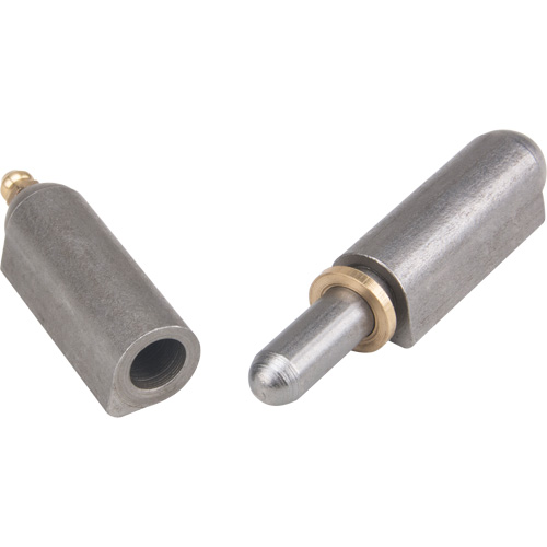 Charni&egrave;re &agrave; souder, 0,63" dia. x 3,937" lo, Acier doux a/goupille fixe en acier R.M.G. Prévention