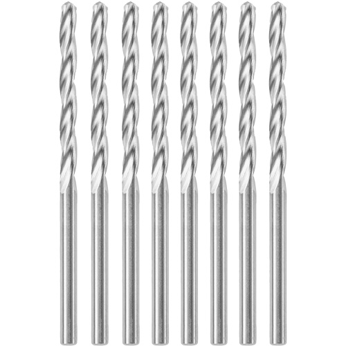 8-Piece Standard Point Spiral Saw Bit with 1/8" Diameter, 1/8", 1" Flute R.M.G. Prévention