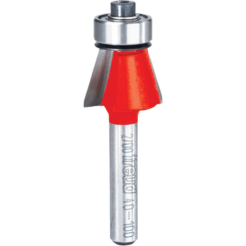 Router Bit - Chamfer Bit, 23/32" Dia., 1/4" Shank R.M.G. Prévention