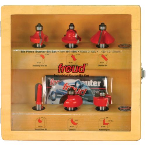 Starter Router Bit Set with 1/2" Shanks R.M.G. Prévention