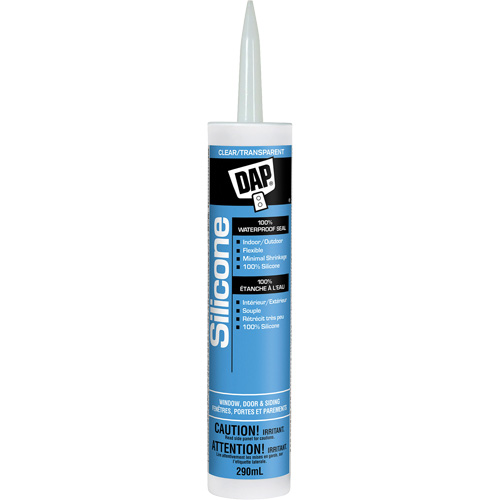 Silicone Sealant, 290 ml, Tube, Clear R.M.G. Prévention