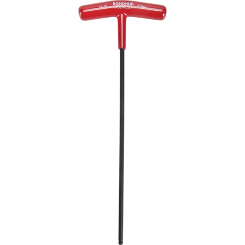 Individual Hex Keys - Metric, Ball End, 4 mm x 8.7" L, T Handle R.M.G. Prévention
